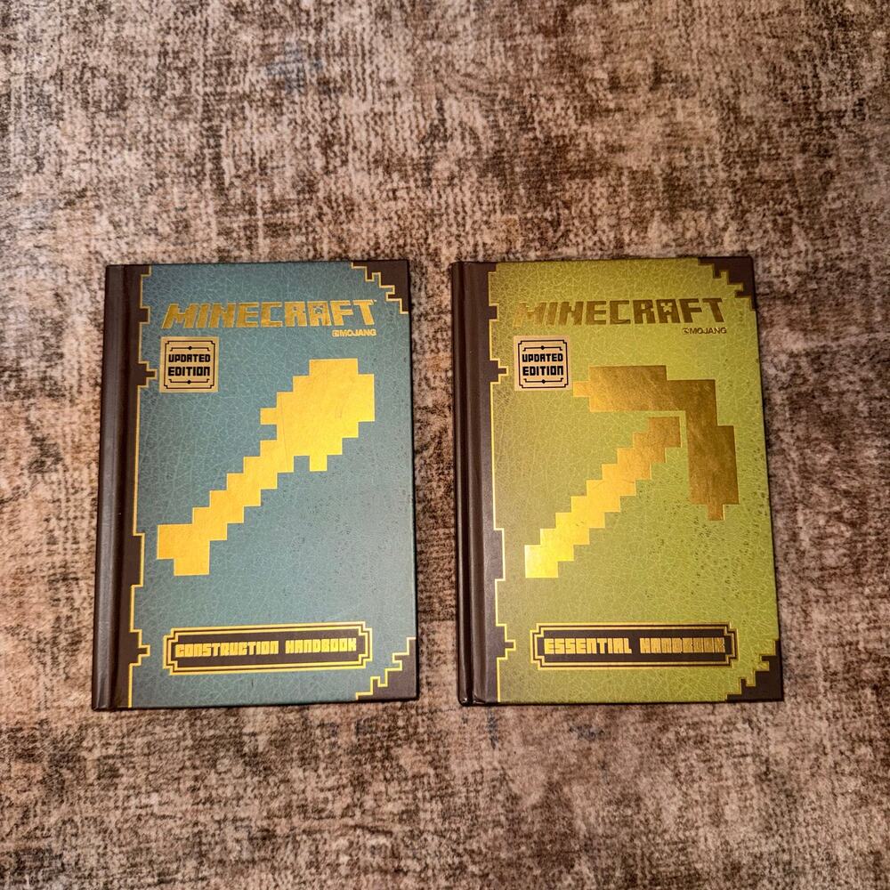 Mojang Minecraft Updated Edition Hardcover Books Lot of 2 NEW